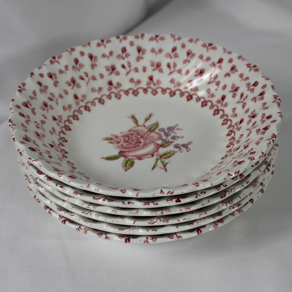 Vintage Johnson Bros "Rose Bouquet" English Earthenware Dinnerware Set