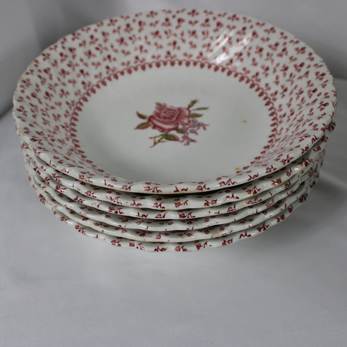 Vintage Johnson Bros "Rose Bouquet" English Earthenware Dinnerware Set