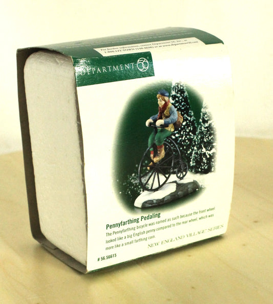 Department 56 New England Village Pennyfarthing Pedaling Figurine