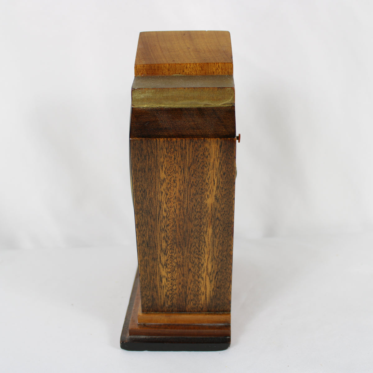 Art Deco Narco Mechanical Wind-Up Wooden Mantle Clock – Made in West Germany