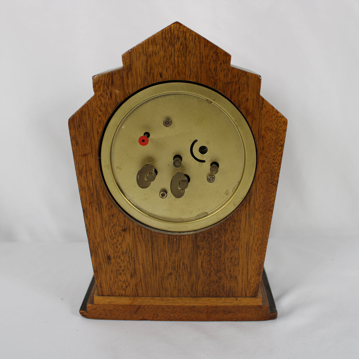 Art Deco Narco Mechanical Wind-Up Wooden Mantle Clock – Made in West Germany