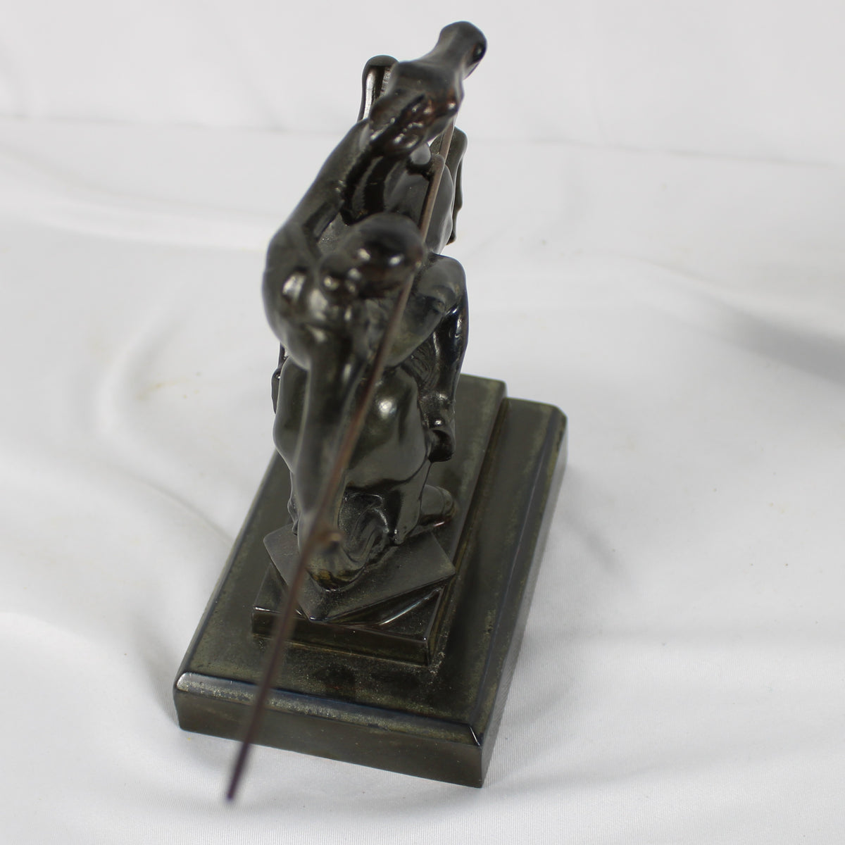 Art Deco Style Mounted Warrior Spear Bookends - Pair