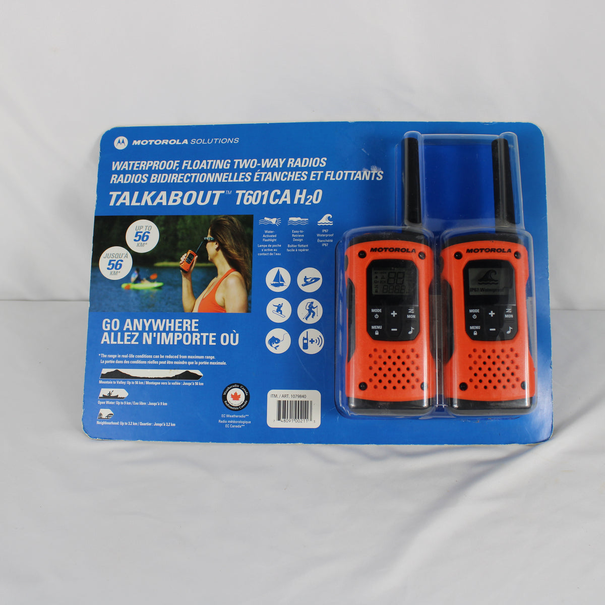 Motorola Talkabout T601CA H2O Waterproof Floating Two-Way Radios (2-Pack)