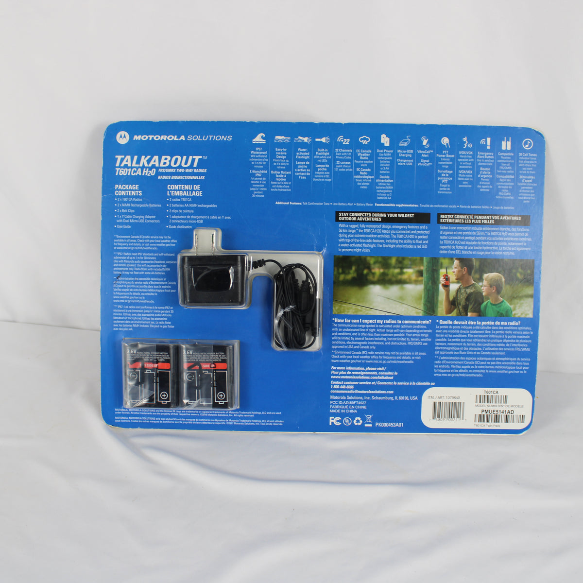 Motorola Talkabout T601CA H2O Waterproof Floating Two-Way Radios (2-Pack)