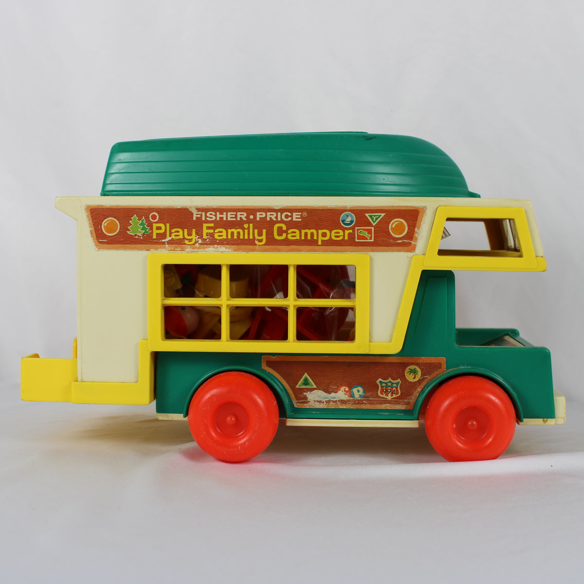 1975-1976 Fisher-Price Little People Play Family Camper #994 Playset Lot