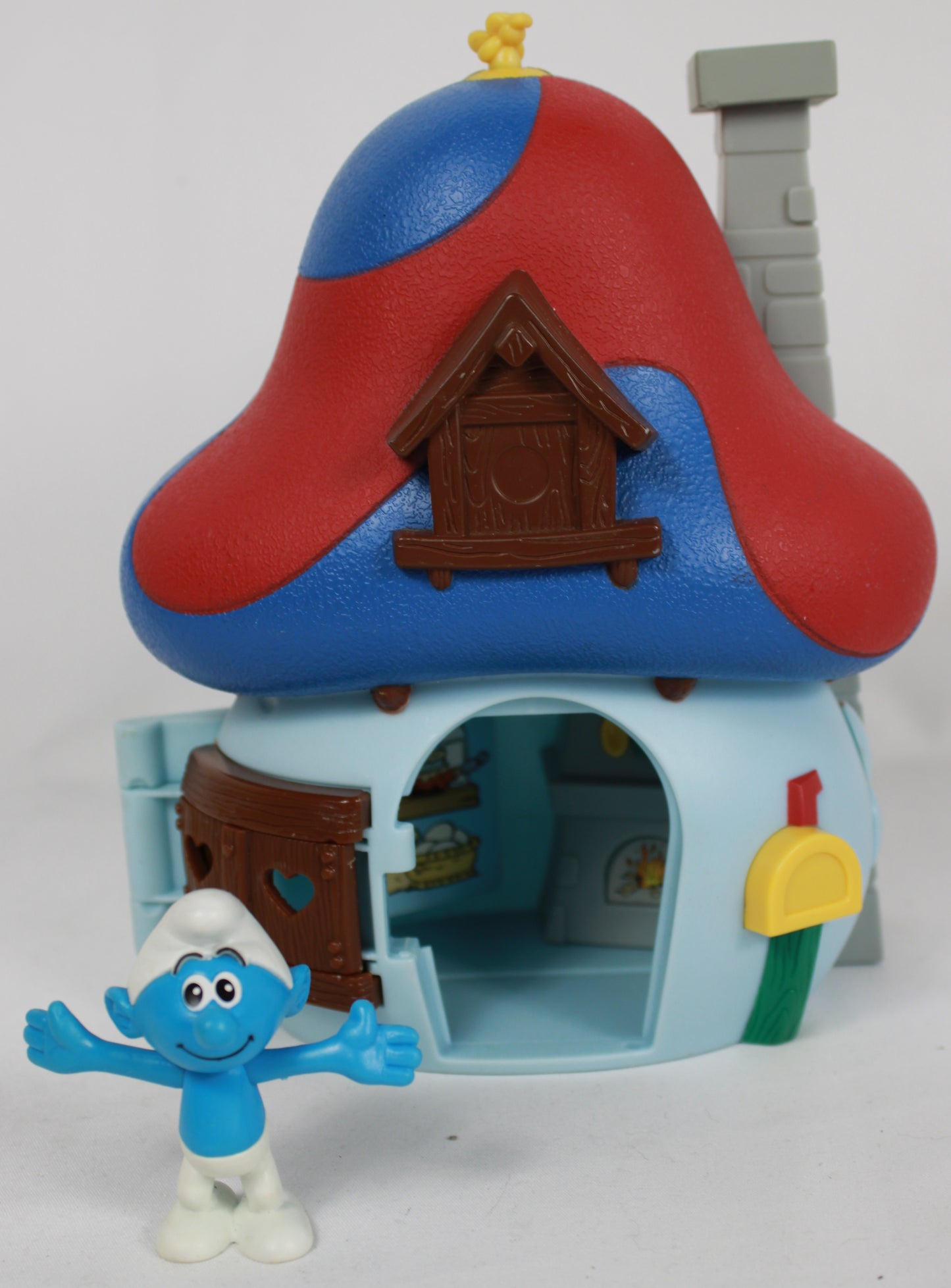 Smurfs Mushroom House Playset Collection (3 Houses and Figures)