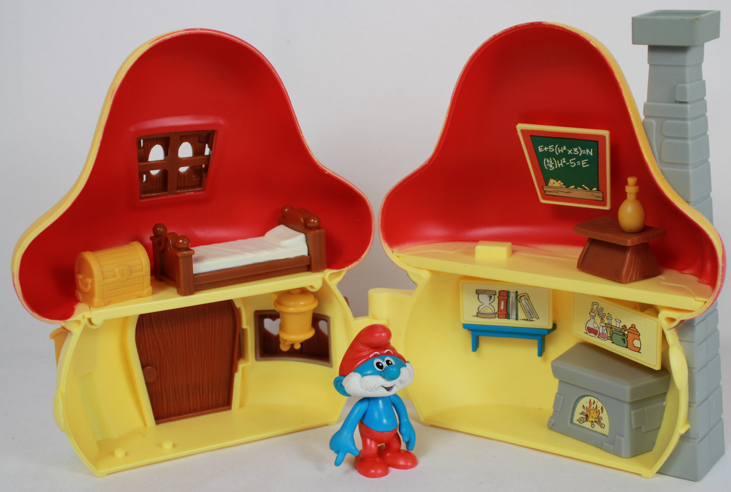 Smurfs Mushroom House Playset Collection (3 Houses and Figures)