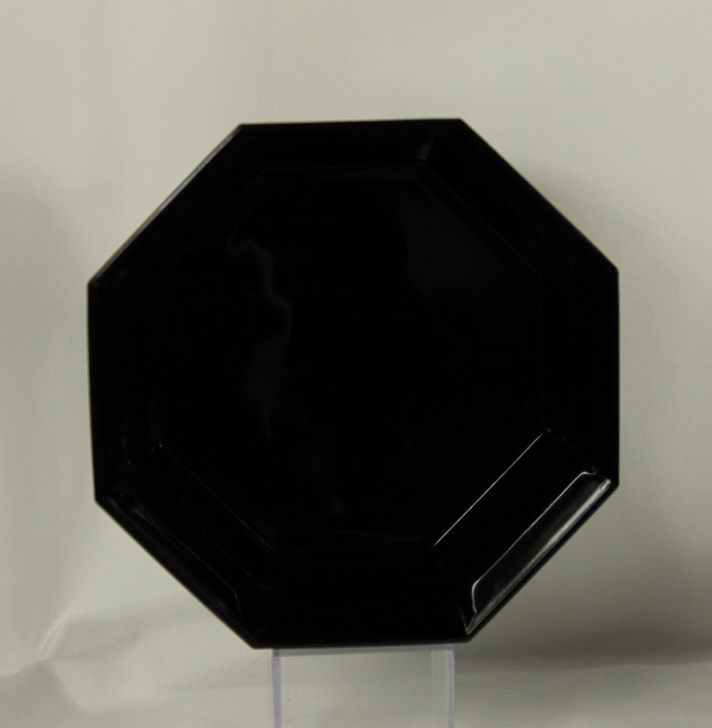 Arcoroc Octime Black Glass Octagon Dish Set
