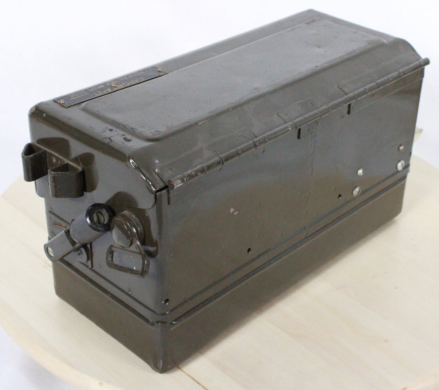 Vintage Military TA-312/PT Field Telephone with Canvas Carrying Case