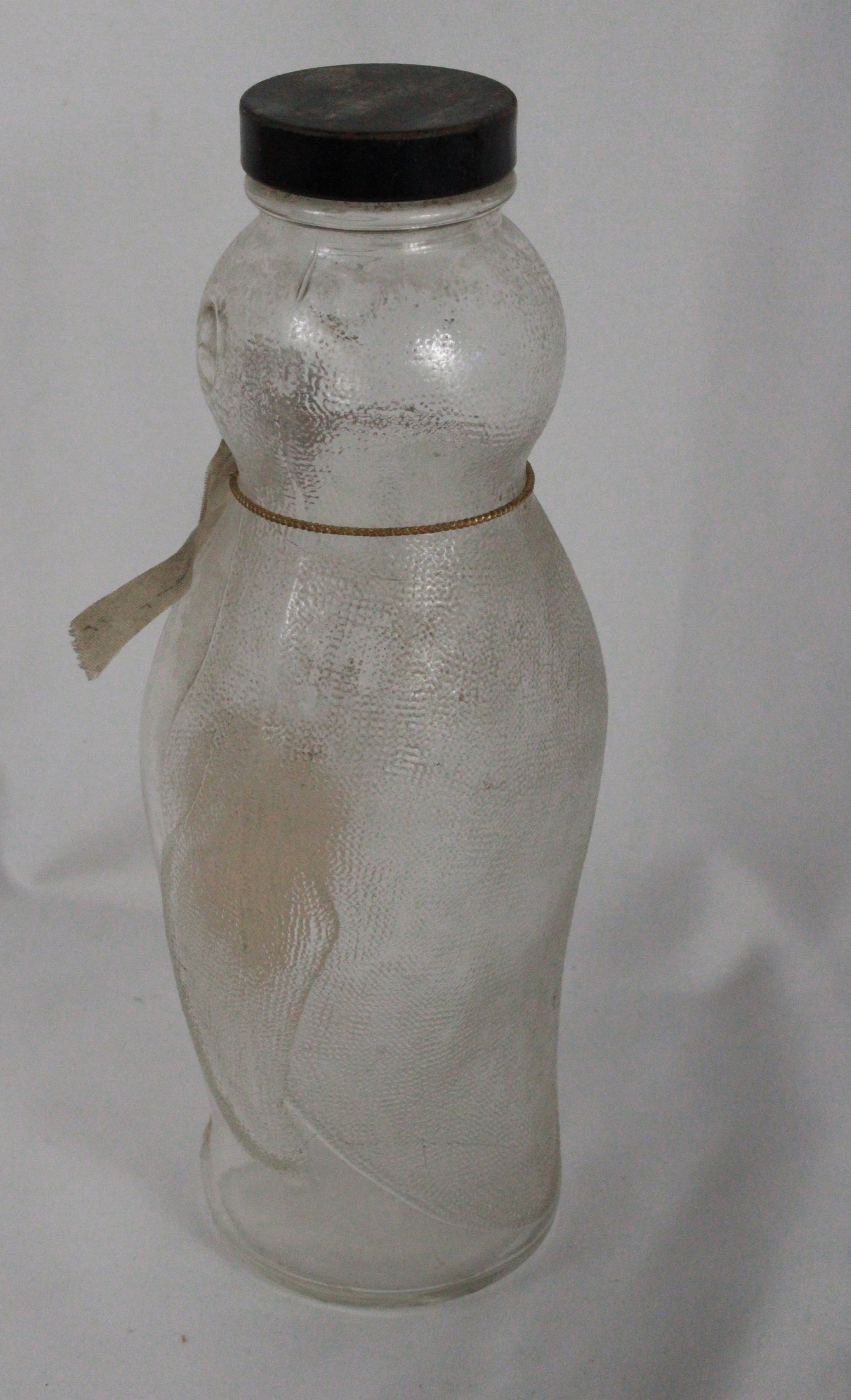 Vintage Perky Penguin Wave Set Glass Bottle with Original Label