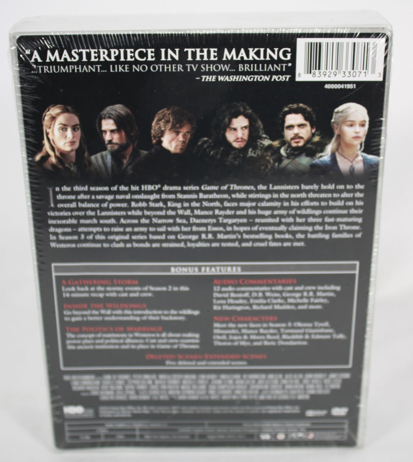 Game of Thrones: The Complete Third Season DVD - New Factory Sealed 5-Disc Set