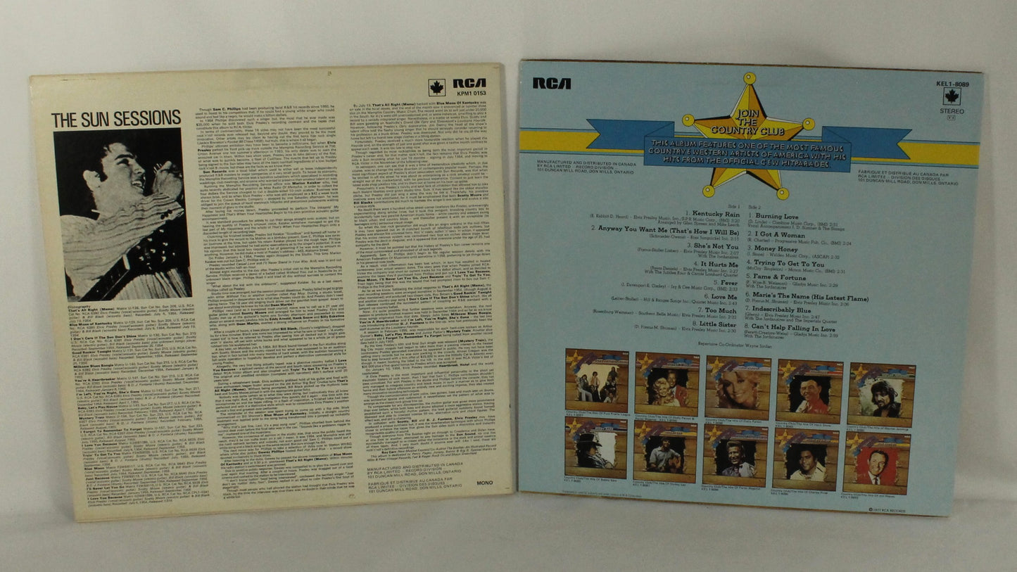 Elvis Records Lot #1 Set of 8