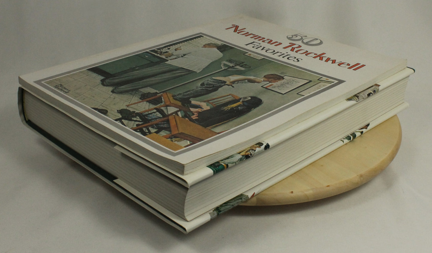 Norman Rockwell 2 Book Lot: 332 Magazine Covers & 50 Favorites - Large Art Collection