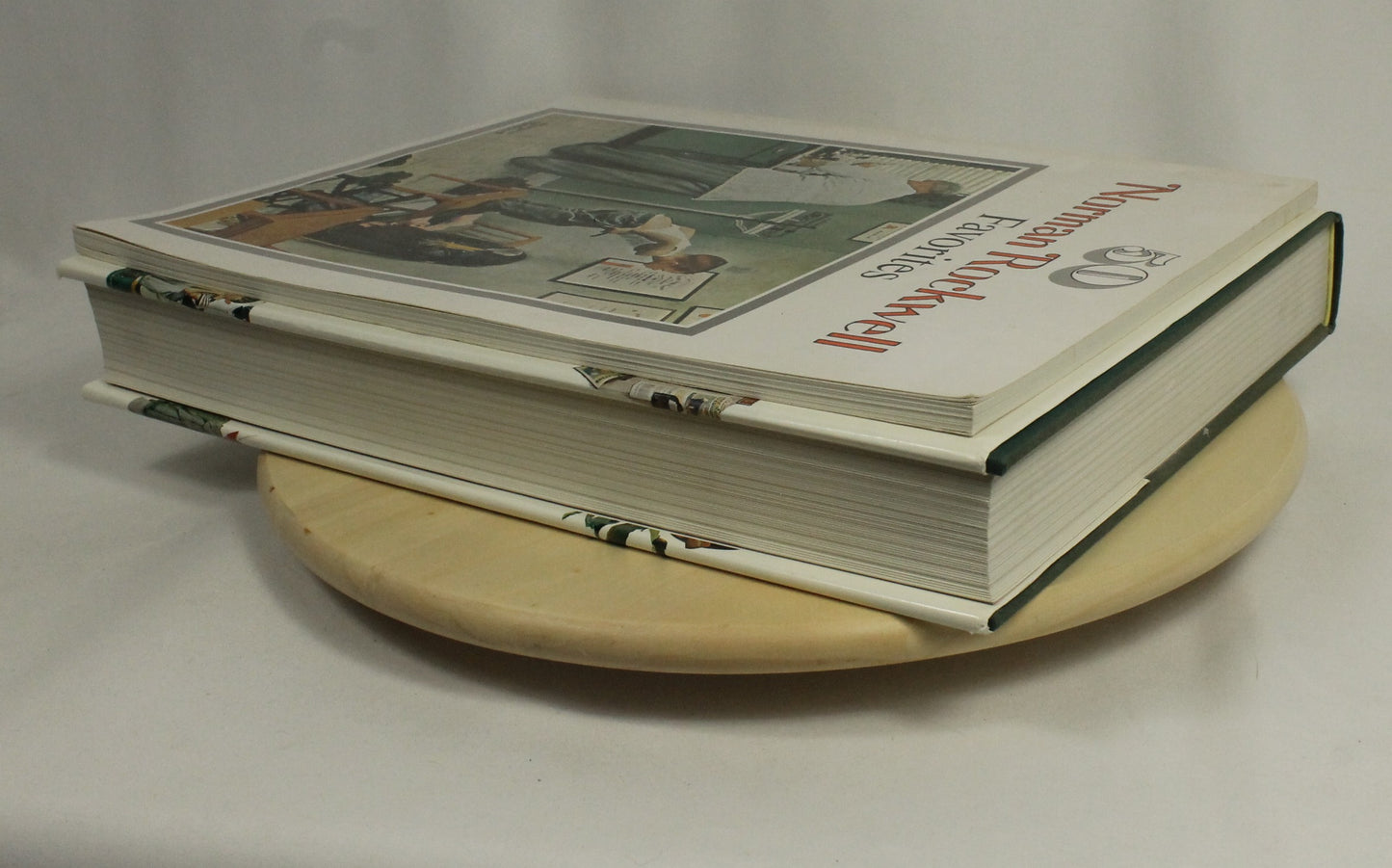 Norman Rockwell 2 Book Lot: 332 Magazine Covers & 50 Favorites - Large Art Collection