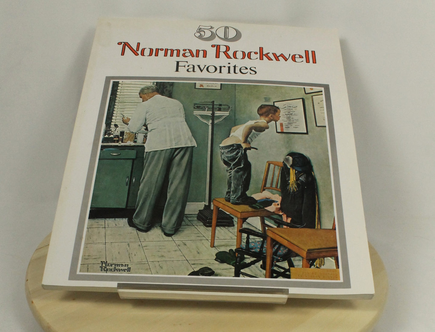 Norman Rockwell 2 Book Lot: 332 Magazine Covers & 50 Favorites - Large Art Collection
