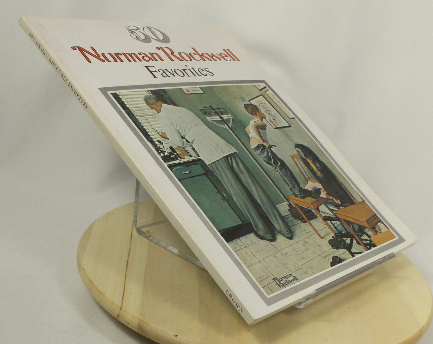 Norman Rockwell 2 Book Lot: 332 Magazine Covers & 50 Favorites - Large Art Collection