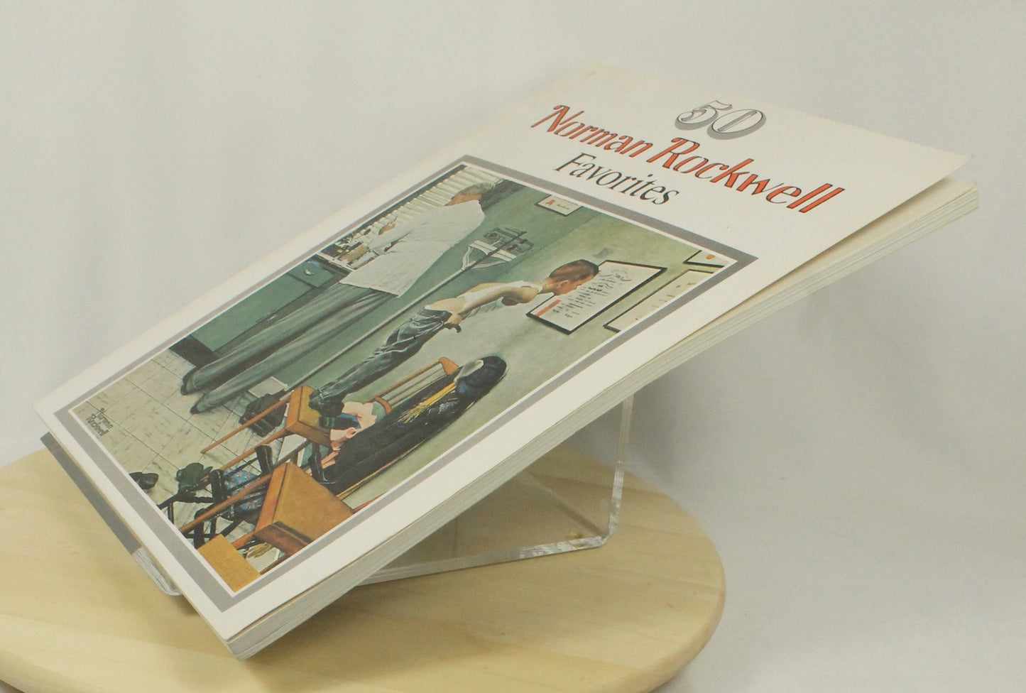 Norman Rockwell 2 Book Lot: 332 Magazine Covers & 50 Favorites - Large Art Collection