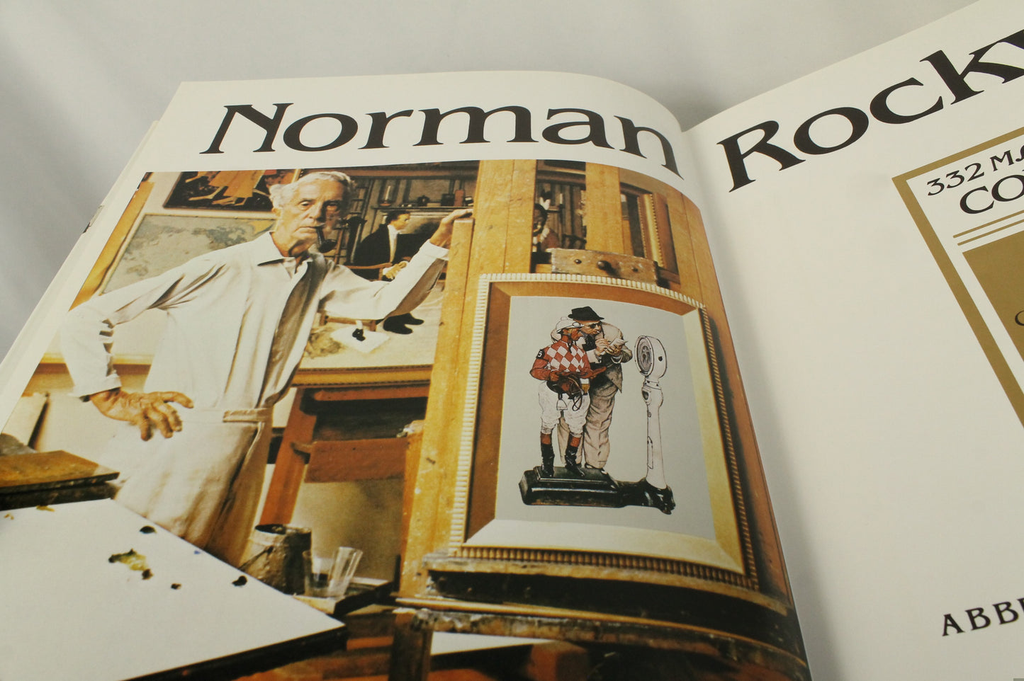 Norman Rockwell 2 Book Lot: 332 Magazine Covers & 50 Favorites - Large Art Collection