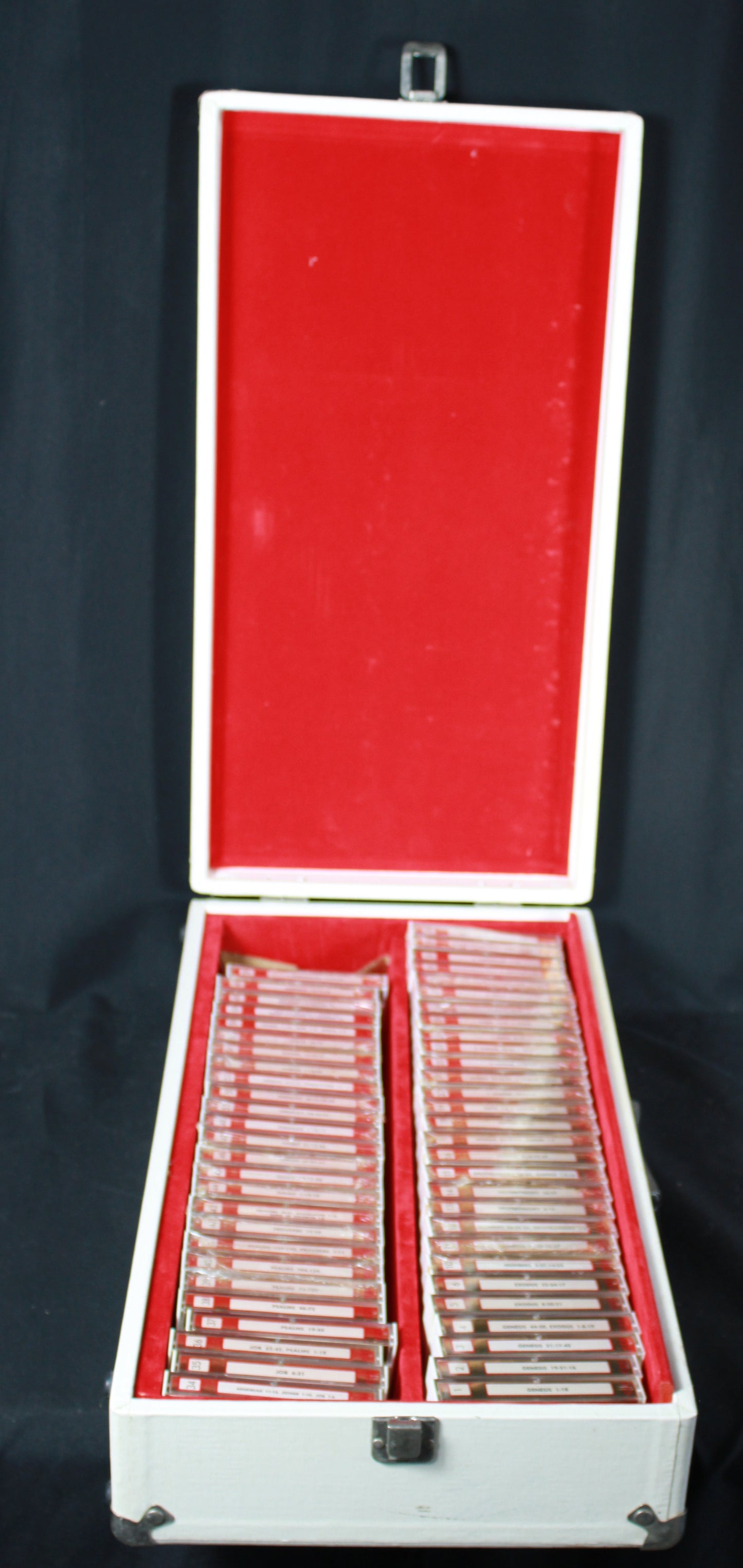 Vintage Old Testament KJV Audio Cassette Set in Hard Shell Carrying Case