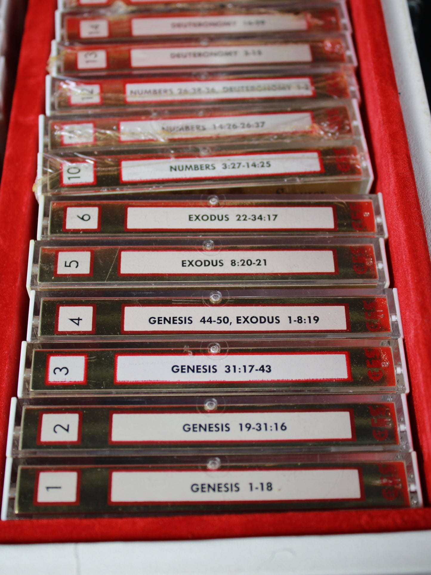 Vintage Old Testament KJV Audio Cassette Set in Hard Shell Carrying Case