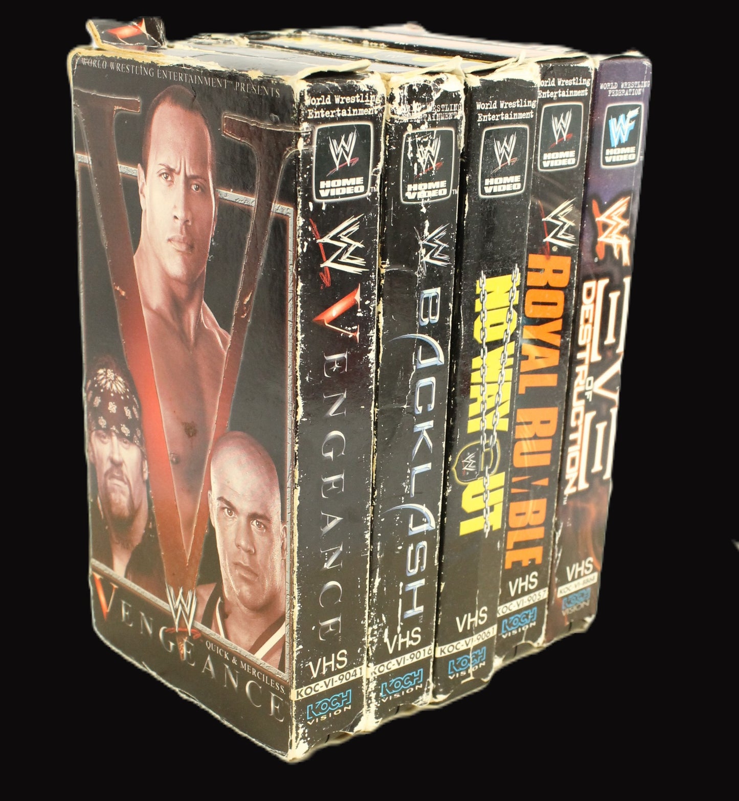 Vintage WWF/WWE VHS Lot – Royal Rumble, Eve of Destruction & More (Set of 5)