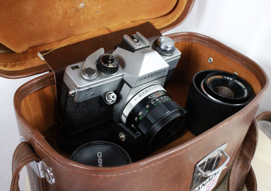 Vintage Praktica L SLR Set with 50mm Meyer-Optik Lens