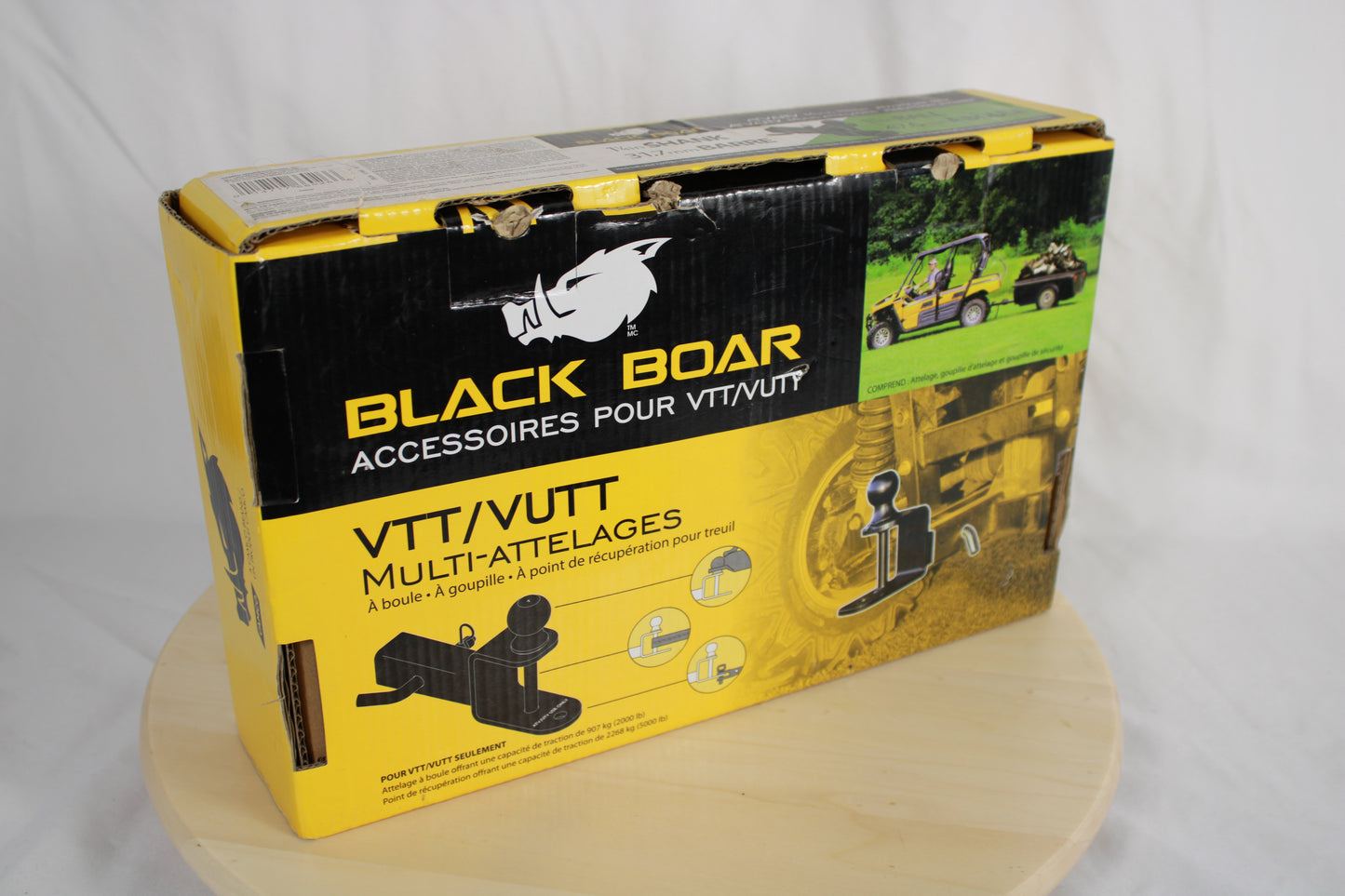 Black Boar 3-in-1 ATV/UTV Multi-Hitch – 1.25" Shank &amp; 1-7/8" Ball