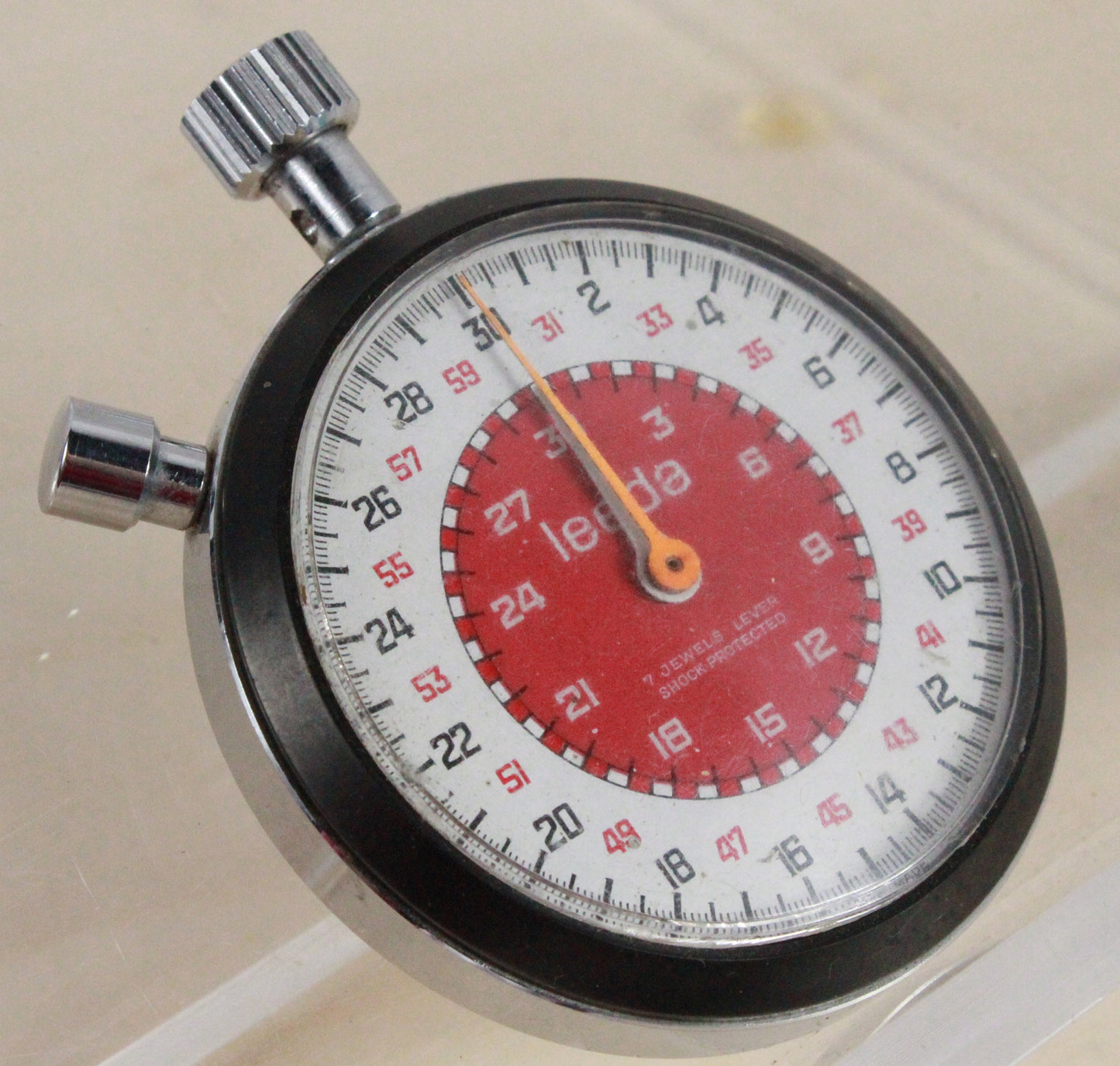 Vintage Leeda Mechanical 7-Jewel Track and Field Stopwatch