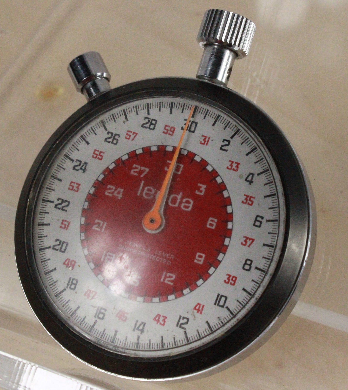 Vintage Leeda Mechanical 7-Jewel Track and Field Stopwatch