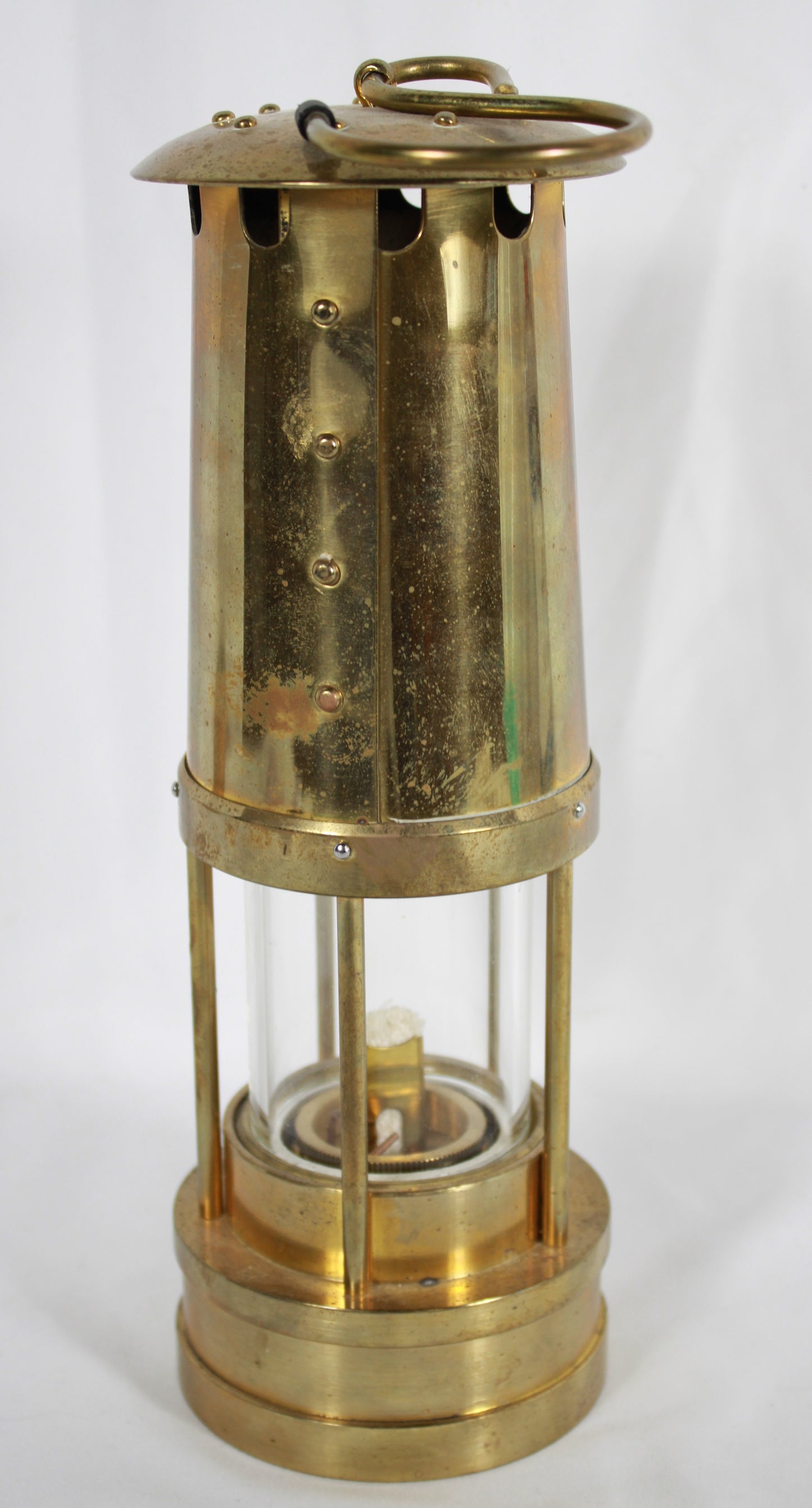 Vintage Thomas & Williams Welsh Miners Safety Brass Lantern