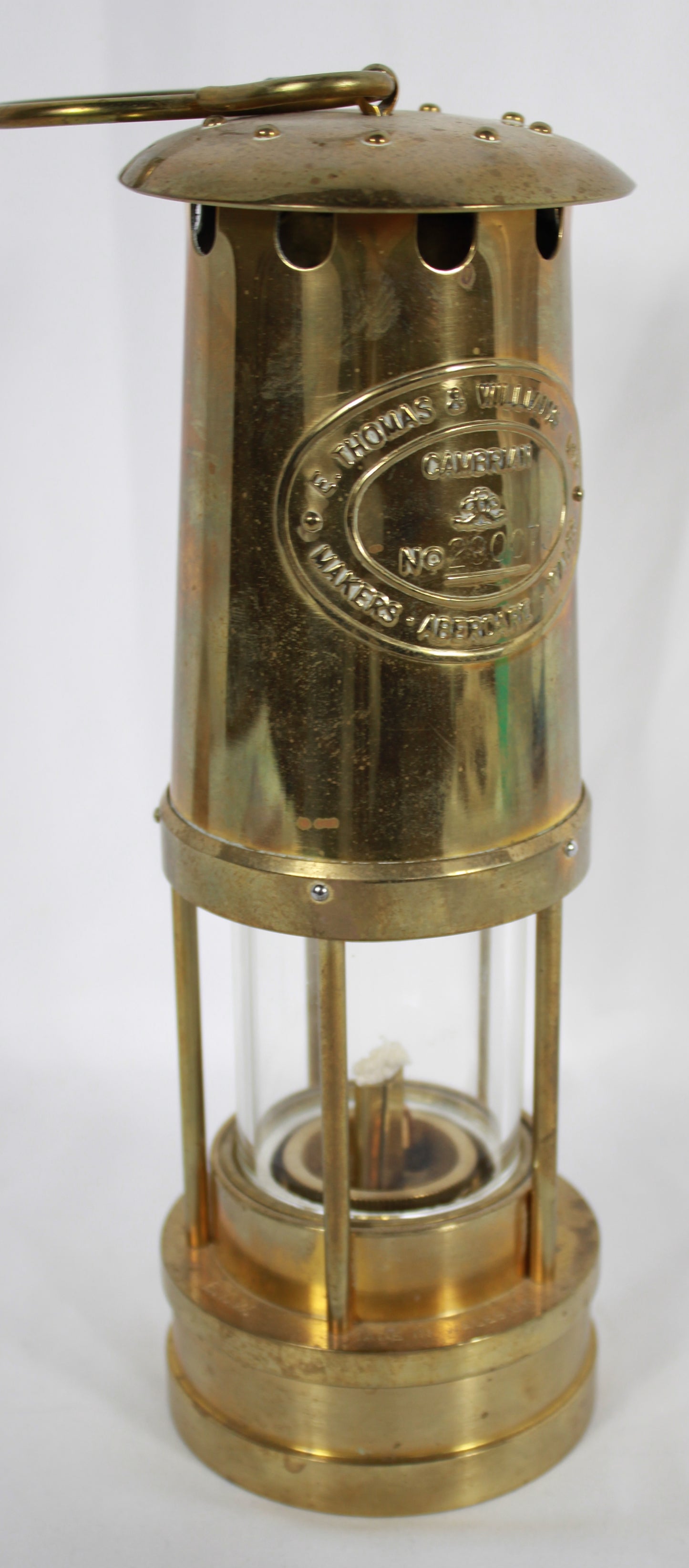 Vintage Thomas & Williams Welsh Miners Safety Brass Lantern