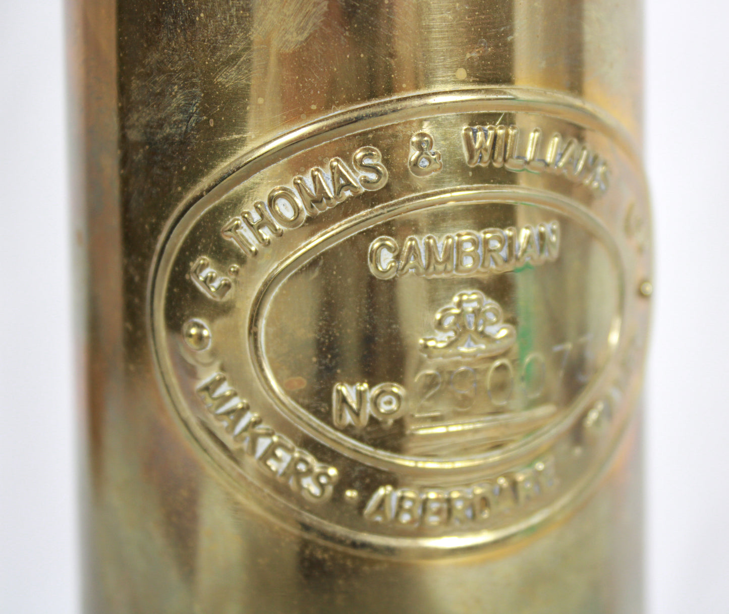 Vintage Thomas & Williams Welsh Miners Safety Brass Lantern