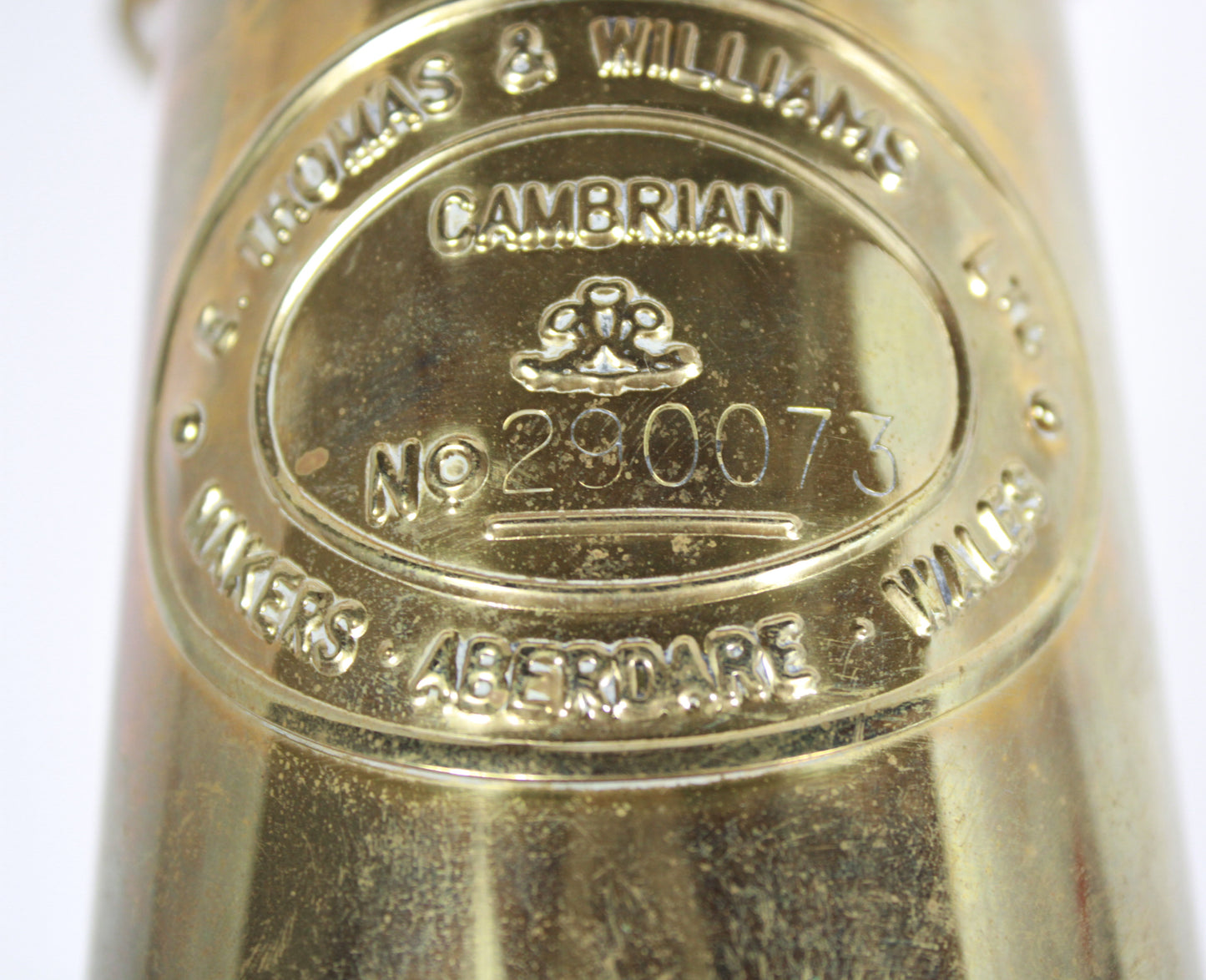 Vintage Thomas & Williams Welsh Miners Safety Brass Lantern