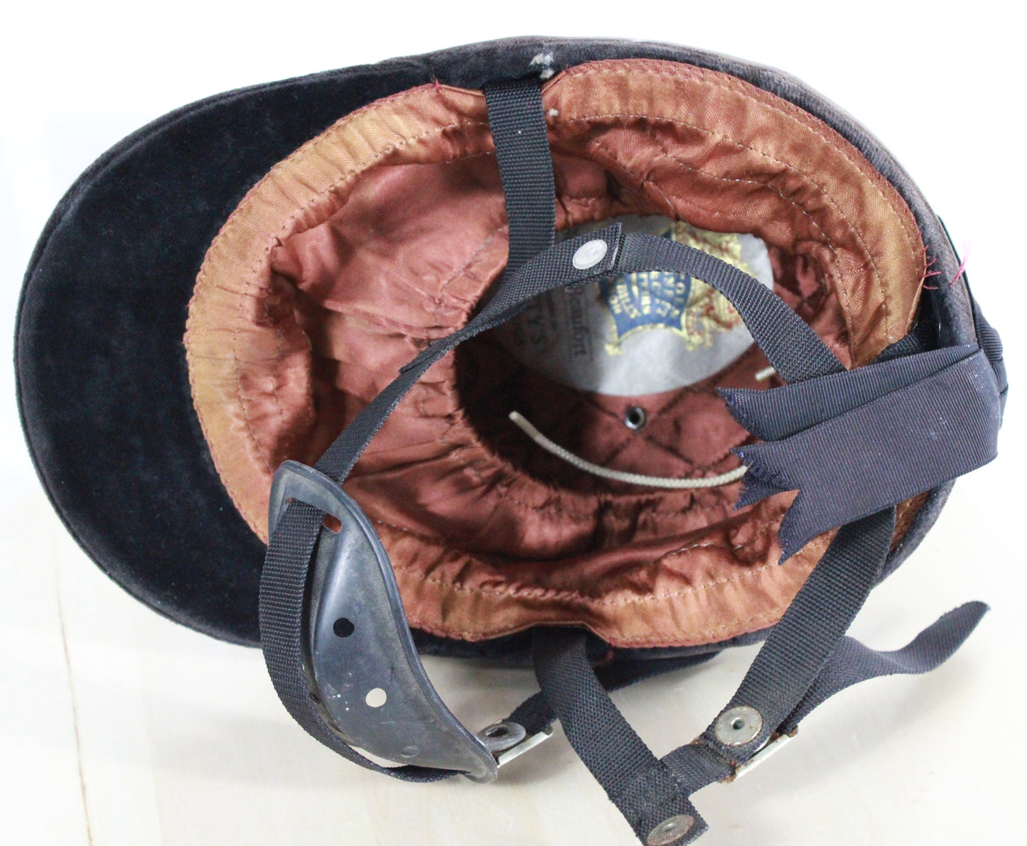 Vintage Linben Leather Pith Style Equestrian Riding Helmet