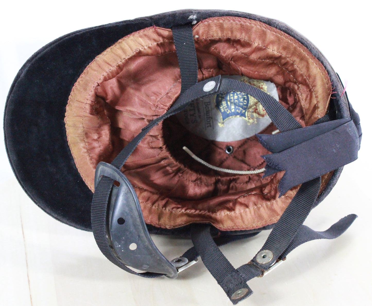 Vintage Linben Leather Pith Style Equestrian Riding Helmet