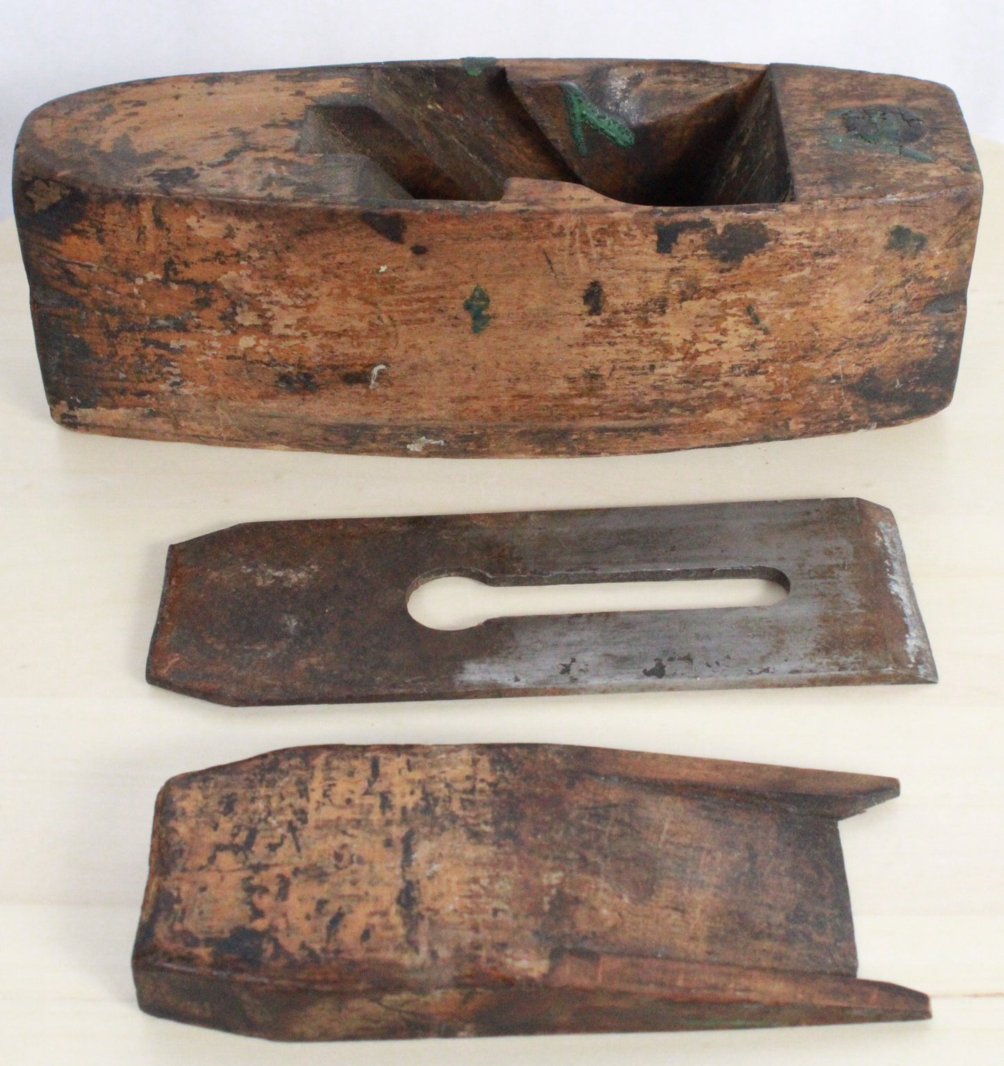 Antique Auburn Tool Co Coffin Shaped Wood Block Plane