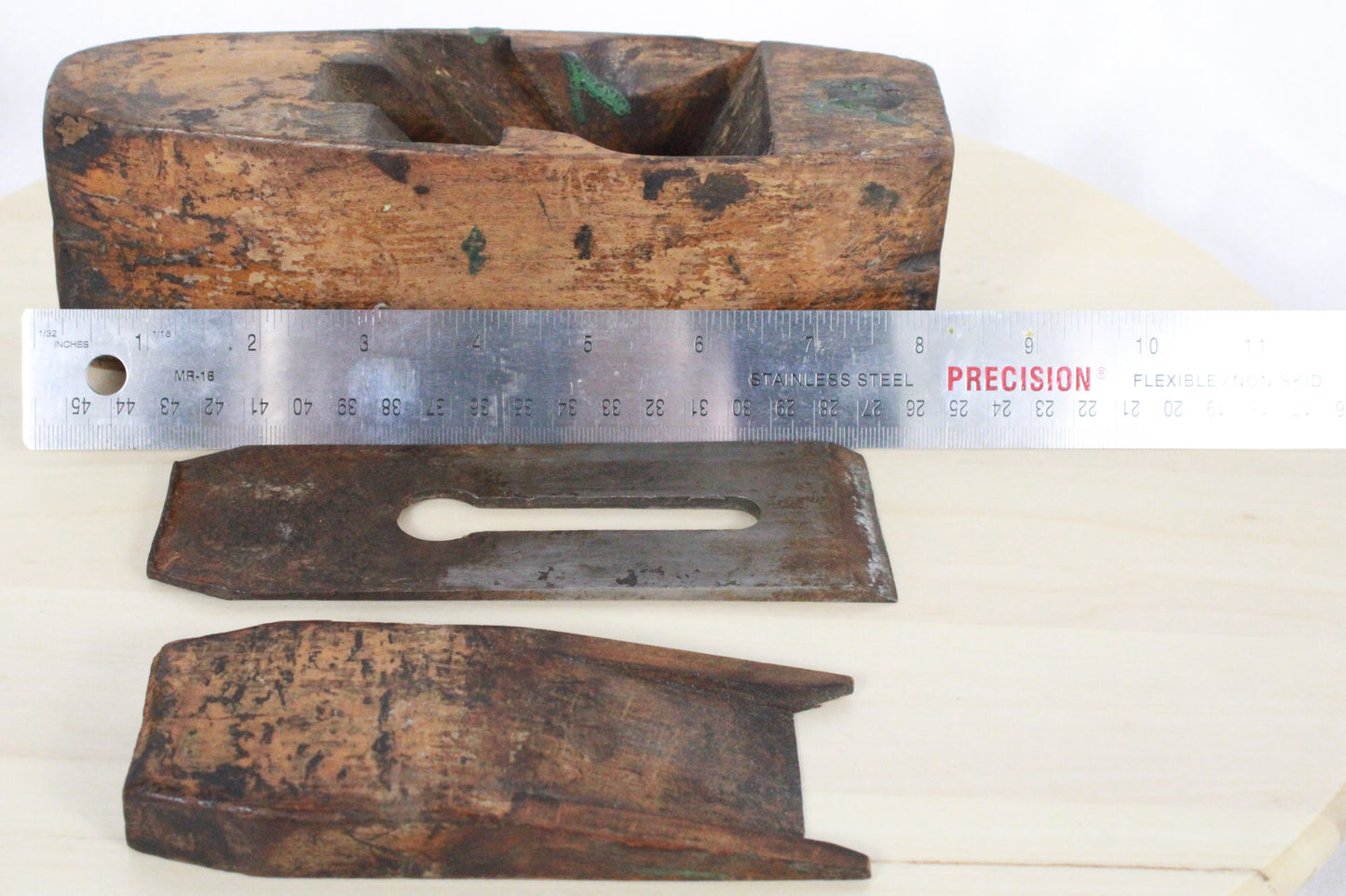 Antique Auburn Tool Co Coffin Shaped Wood Block Plane