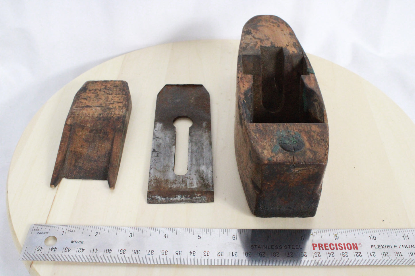 Antique Auburn Tool Co Coffin Shaped Wood Block Plane