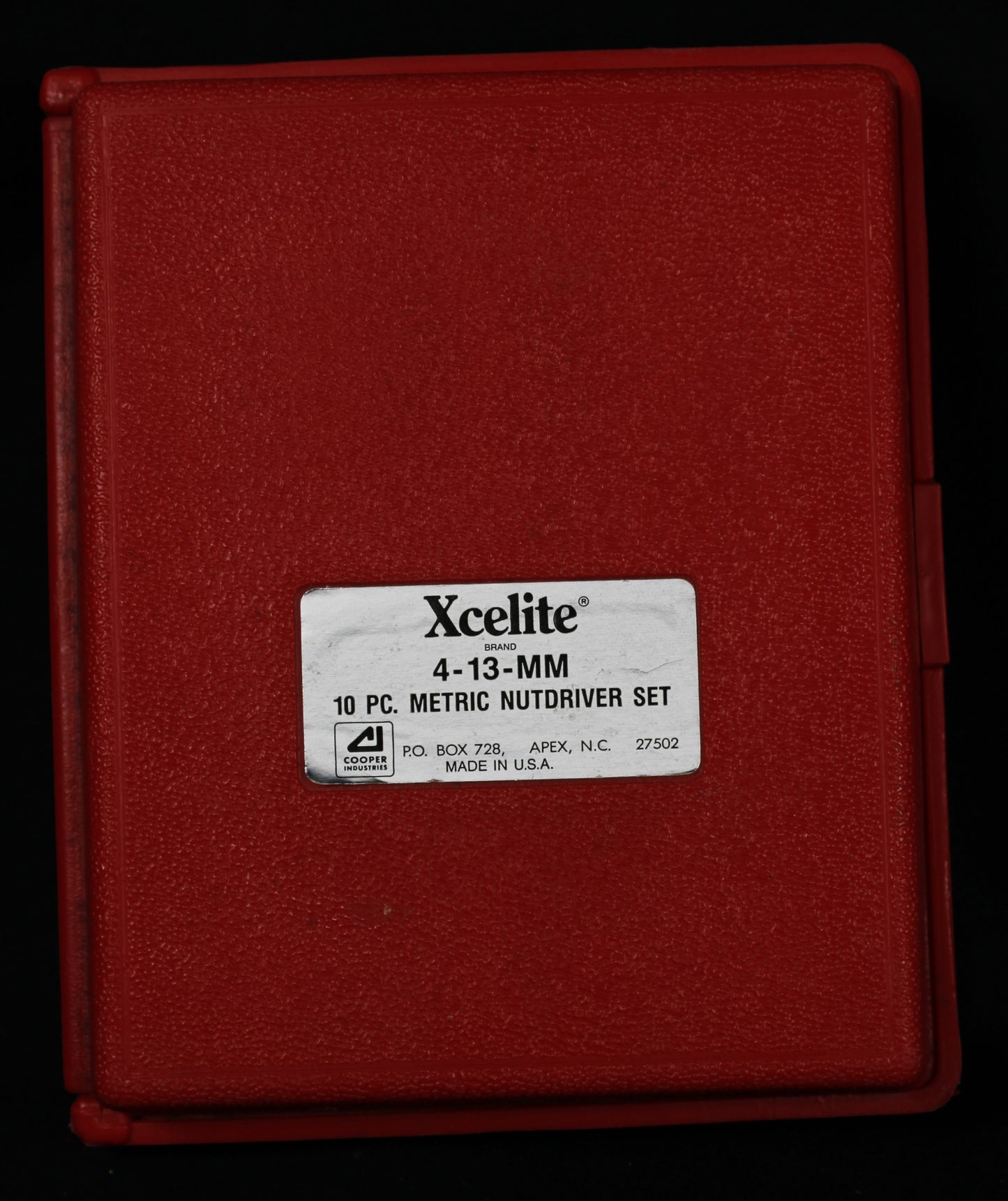 Xcelite 10-Piece Metric Nutdriver Set 4mm-13mm with Storage Case - Made in USA