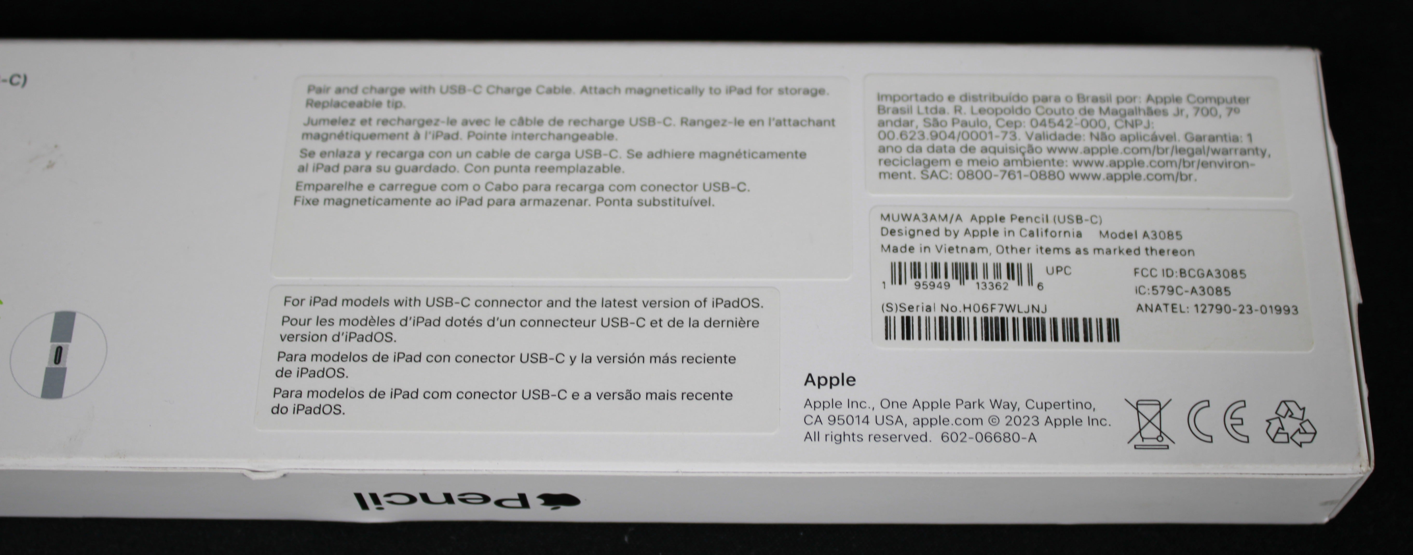 Apple Pencil USB-C 純正 箱 説明書付き Apple Pencil (USB-C) | Pristine Condition with Original Box – Shop