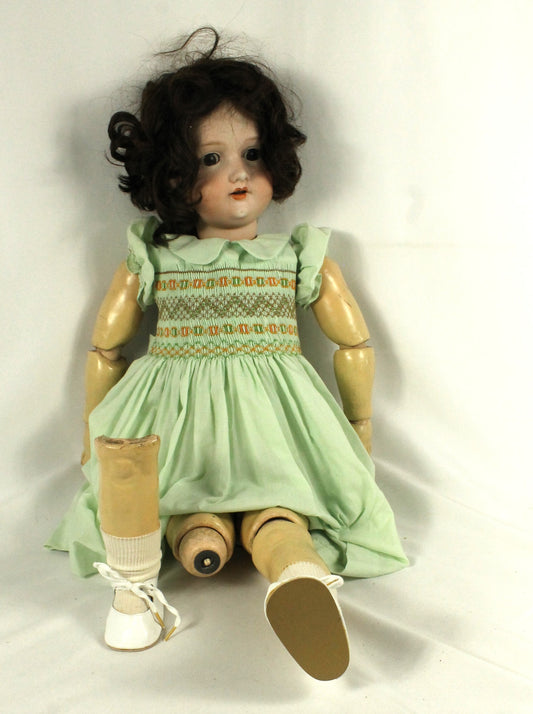 Armand Marseille Large Antique 390 Doll with Hair