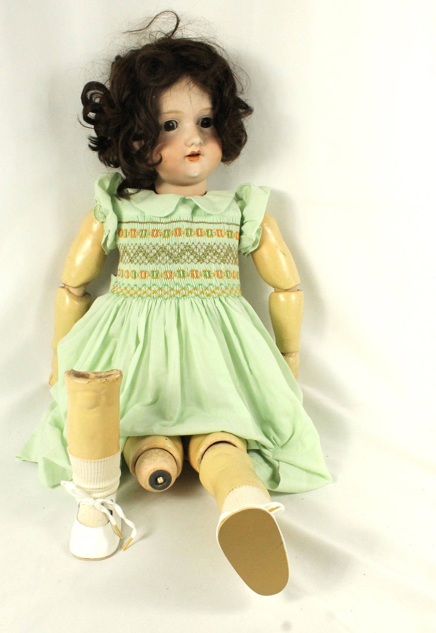 Armand Marseille Large Antique 390 Doll with Hair