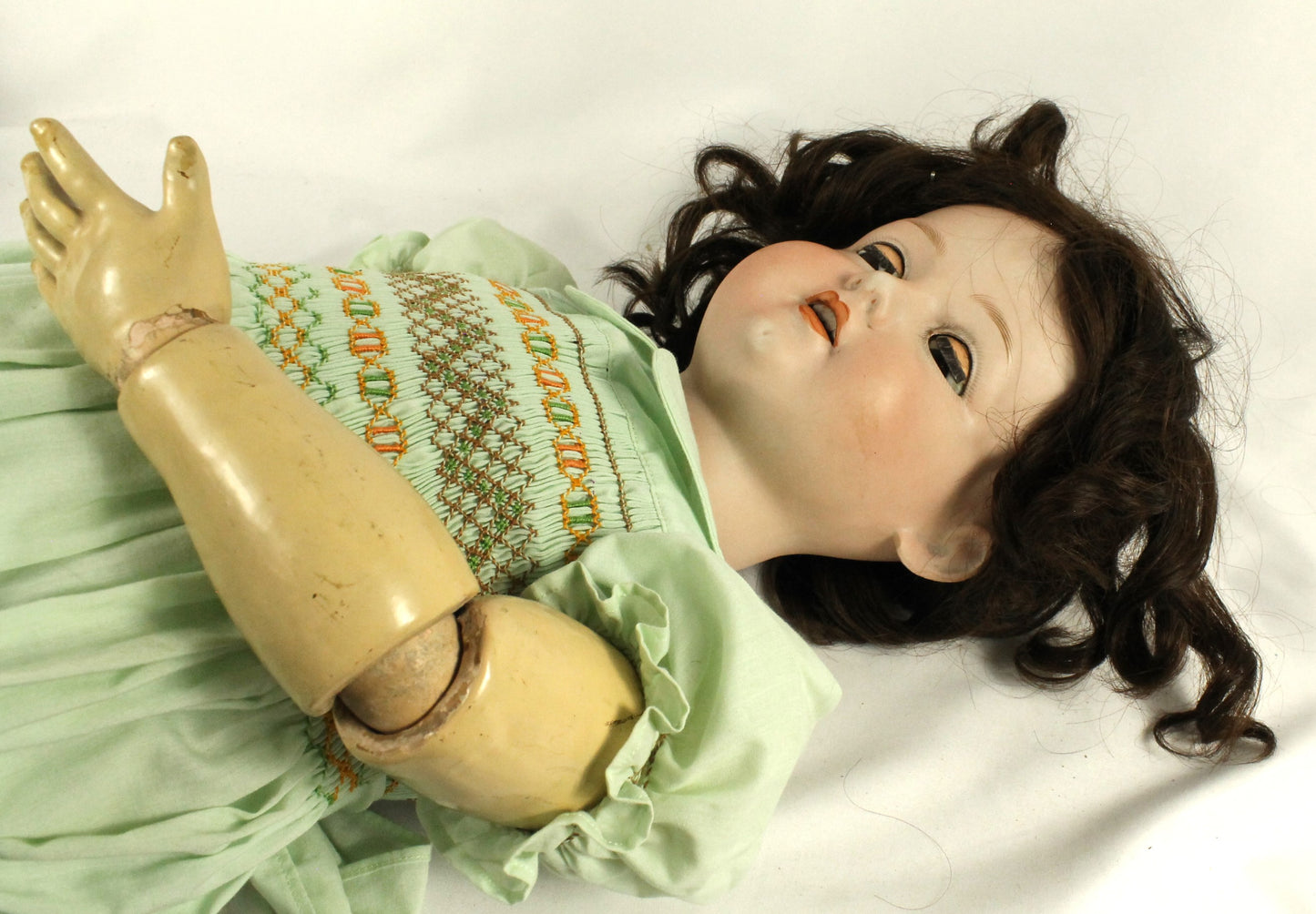 Armand Marseille Large Antique 390 Doll with Hair