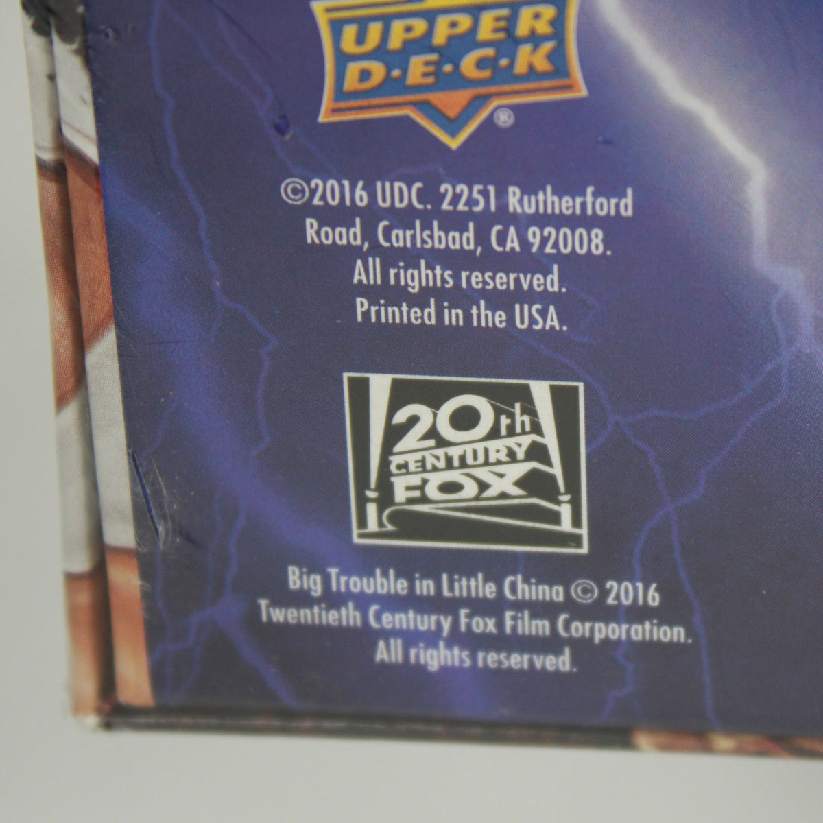Upper Deck Legendary Big Trouble in Little China Deck Building Game New Sealed