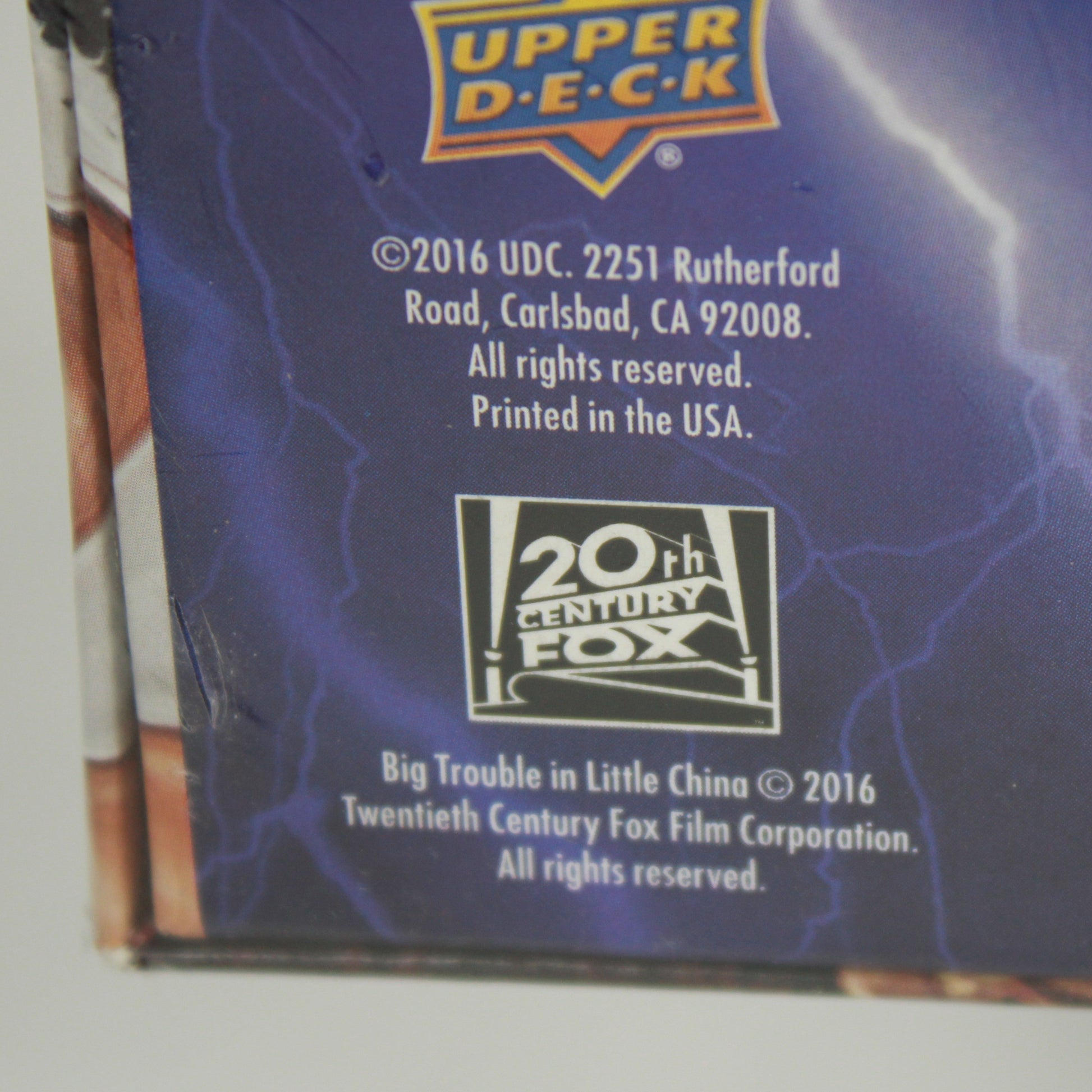 Upper Deck Legendary Big Trouble in Little China Deck Building Game New Sealed