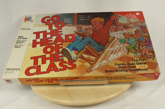 Vintage 1986 Go To The Head Of The Class Board Game