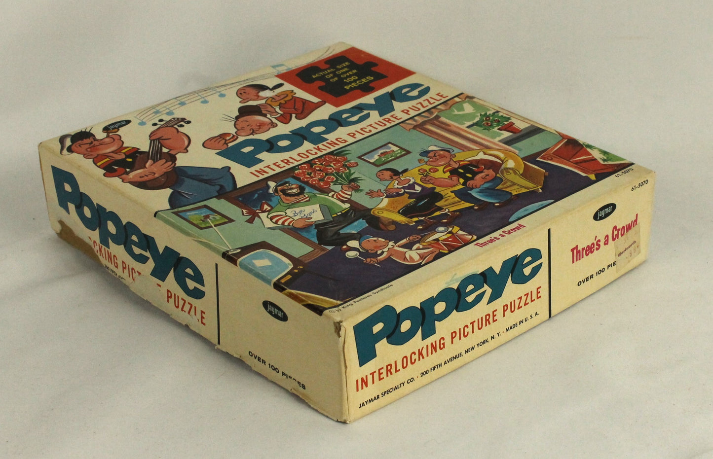Vintage Jaymar Popeye Puzzle