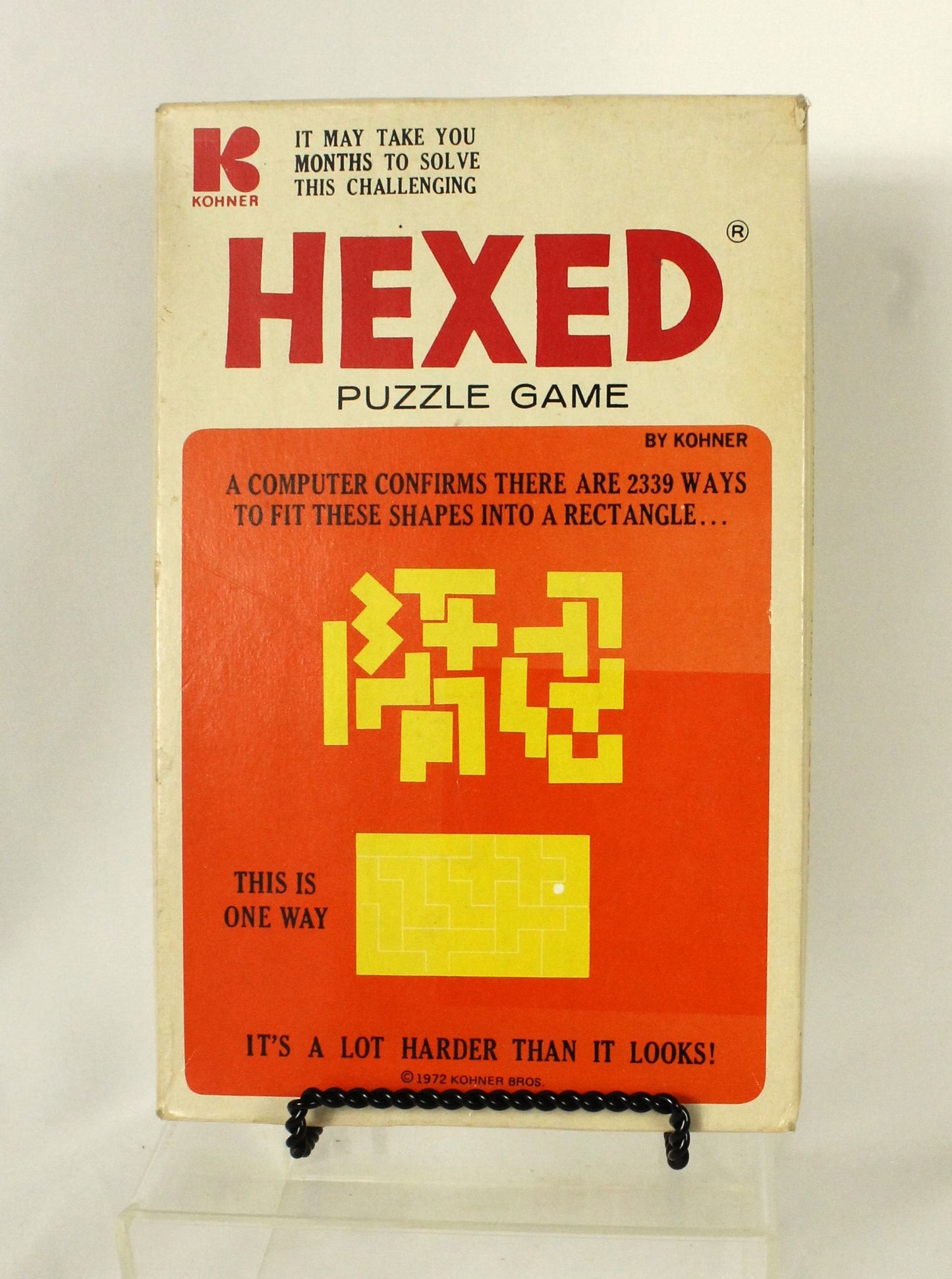 Vintage Kohner Puzzle Game Lot – Hexed, Hi-Jinx, Kwazy Quilt – 1970s Brain Teasers