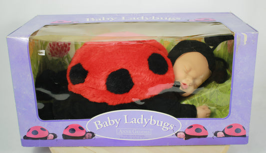 Anne Geddes Baby Ladybugs Doll No. 526531 (1997) In Original Box