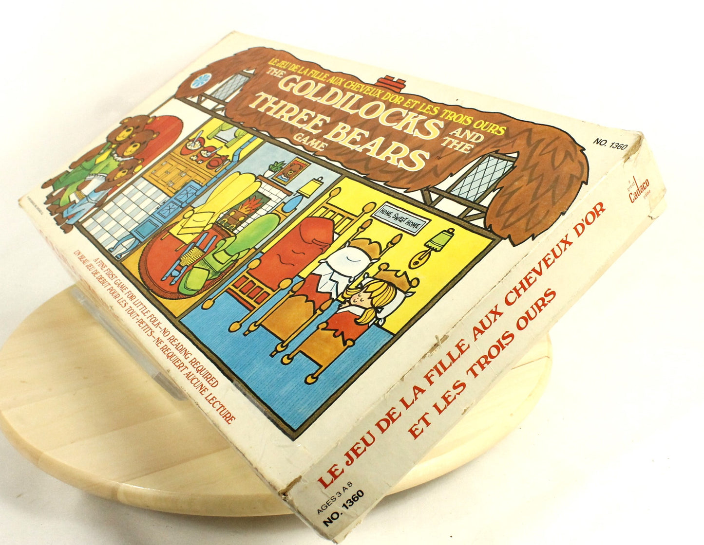 Vintage Goldilocks and 3 Bears Board Game